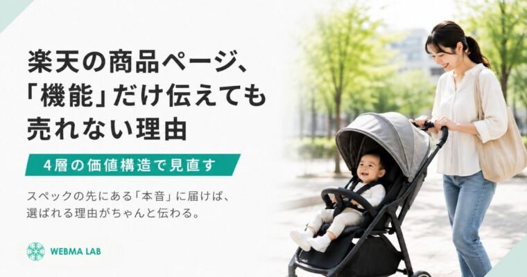 楽天の商品ページ -「機能」だけ伝えても売れない理由、4層の価値構造で見直す